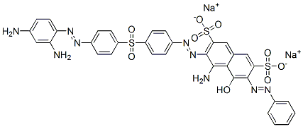 CAS#: 52204-07-6, Disodium 4-Amino-3-[[4-[[4-[(2,4-Diaminophenyl)Azo]Phenyl]Sulphonyl]Phenyl]Azo]-5-Hydroxy-6-(Phenylazo)Naphthalene-2,7-Disulphonate
