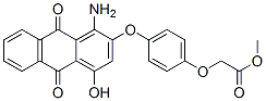 CAS 登录号：52236-82-5， [4-[(1-氨基-9,10-二氢-4-羟基-9,10-二氧代-2-蒽基)氧基]苯氧基]乙酸甲酯