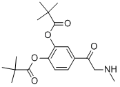 CAS 登录号：52245-00-8， 2,2-二甲基-丙酸 1,1'-[4-[2-(甲基氨基)乙酰基]-1,2-亚苯基]酯