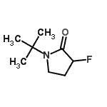 CAS 登录号：522665-43-6， 3-氟-1-(2-甲基-2-丙基)-2-吡咯烷酮
