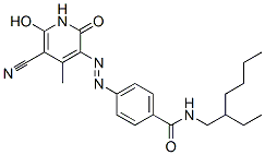 CAS#: 52338-25-7, 4-[[(5-Cyano-1,2-Dihydro-6-Hydroxy-4-Methyl-2-Oxopyridin)-3-Yl]Azo]-N-(2-Ethylhexyl)Benzamide