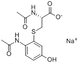 CAS 登录号：52372-86-8， (2R)-2-乙酰氨基-3-[(2-乙酰氨基-5-羟基苯基)巯基]丙酸钠