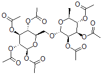 CAS 登录号：5239-09-8， 6-O-(2,3,4-三-O-乙酰基-6-脱氧-alpha-L-甘露糖基)-beta-D-吡喃葡萄糖四乙酸酯