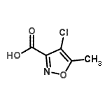 CAS#: 524729-12-2, 4-Chloro-5-Methyl-1,2-Oxazole-3-Carboxylic Acid