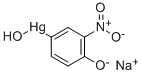 CAS 登录号：52486-78-9， 羟基(4-羟基-3-硝基苯基)汞钠盐