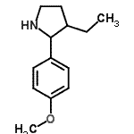 CAS#: 524918-01-2, 3-Ethyl-2-(4-Methoxyphenyl)Pyrrolidine
