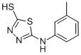CAS 登录号：52494-32-3， 5-间甲苯基氨基-[1,3,4]噻二唑-2-硫醇