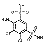 CAS#: 5250-72-6, 4-Amino-5,6-Dichloro-1,3-Benzenedisulfonamide