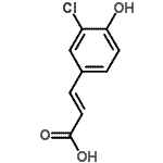 CAS 登录号：52507-43-4， (2E)-3-(3-氯-4-羟基苯基)丙烯酸