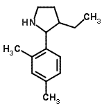 CAS 登录号：525537-35-3， 2-(2,4-二甲基苯基)-3-乙基吡咯烷