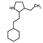 CAS 登录号：525537-46-6， 2-(2-环己基乙基)-3-乙基吡咯烷