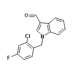CAS#: 525570-33-6, 1-(2-Chloro-4-Fluorobenzyl)-1H-Indole-3-Carbaldehyde