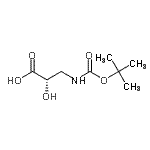 CAS 登录号：52558-23-3， (2S)-2-羟基-3-({[(2-甲基-2-丙基)氧基]羰基}氨基)丙酸