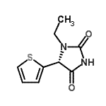 CAS 登录号：525599-98-8， (5R)-1-乙基-5-(2-噻吩基)-2,4-咪唑烷二酮