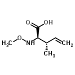 CAS 登录号：525646-19-9， (2R,3S)-2-(甲氧基氨基)-3-甲基-4-戊烯酸