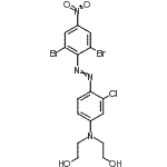 CAS 登录号：52623-75-3， 2,2'-({3-氯-4-[(2,6-二溴-4-硝基苯基)偶氮]苯基}亚氨基)二乙醇