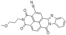 CAS#: 52673-14-0, 1,2,3,6-Tetrahydro-2-(3-Methoxypropyl)-1,3,6-Trioxobenzimidazo[2,1-b]Benzo[lmn][3,8]Phenanthrolinecarbonitrile