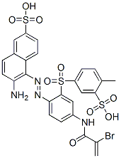 CAS#: 52683-87-1, 6-Amino-5-[[4-[(2-Bromo-1-Oxoallyl)Amino]-2-[(4-Methyl-3-Sulphophenyl)Sulphonyl]Phenyl]Azo]Naphthalene-2-Sulphonic Acid