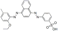 CAS#: 52695-54-2, 3-[[4-[(2-Ethoxy-5-Methylphenyl)Azo]-1-Naphthyl]Azo]Benzenesulphonic Acid