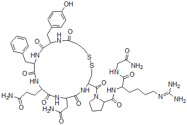 CAS 登录号：52697-47-9， 去氨基-高-精氨酰-加压素