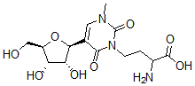 CAS 登录号：52777-29-4， 3-(3-氨基-3-羧基丙基)-1-甲基伪尿苷