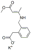 CAS#: 52786-76-2, Potassium [2-[[(3-Methoxy-1-Methyl-3-Oxoprop-1-Enyl)Amino]Methyl]Phenyl]Acetate