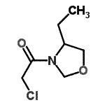 CAS 登录号：52836-94-9， 2-氯-1-(4-乙基-1,3-恶唑烷-3-基)乙酮