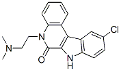 CAS 登录号：52865-60-8， 10-氯-5-(2-二甲基氨基乙基)-7H-吲哚并(2,3-c)喹啉-6(5H)-酮