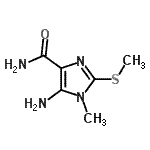 CAS 登录号：52868-68-5， 5-氨基-1-甲基-2-(甲硫基)-1H-咪唑-4-甲酰胺