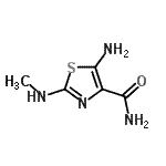 CAS#: 52868-71-0, 5-Amino-2-(Methylamino)-1,3-Thiazole-4-Carboxamide