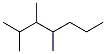 CAS#: 52896-95-4, 2,3,4-Trimethylheptane.