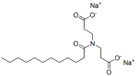 CAS 登录号:52900-31-9, N-(2-羧基乙基)-N-(1-氧代十二烷基)-beta-丙氨酸二钠盐
