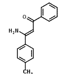 CAS 登录号：52939-90-9， (2Z)-3-氨基-3-(4-甲基苯基)-1-苯基-2-丙烯-1-酮