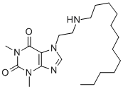 CAS#: 52943-53-0, 7-[2-(Dodecylamino)Ethyl]-3,7-Dihydro-1,3-Dimethyl-1H-Purine-2,6-Dione