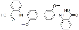 CAS#: 52962-95-5, 2,2'-((3,3'-Dimethoxy(1,1'-Biphenyl)-4,4'-Diyl)Diimino)Bis-Benzoic Acid