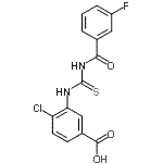 CAS#: 530126-67-1, 4-Chloro-3-{[(3-Fluorobenzoyl)Carbamothioyl]Amino}Benzoic Acid