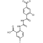 CAS#: 530128-20-2, 2-{[(2-Chloro-4-Nitrobenzoyl)Carbamothioyl]Amino}-5-Iodobenzoic Acid