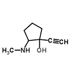 CAS#: 53121-36-1, 1-Ethynyl-2-(Methylamino)Cyclopentanol