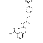 CAS#: 531519-69-4, 3,5-Diiodo-2-({[(4-Nitrophenoxy)Acetyl]Carbamothioyl}Amino)Benzoic Acid