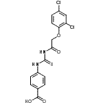 CAS#: 531520-64-6, 4-({[(2,4-Dichlorophenoxy)Acetyl]Carbamothioyl}Amino)Benzoic Acid