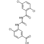 CAS 登录号：531521-00-3， 4-氯-3-{[(2,5-二氯苯甲酰基)硫代氨基甲酰]氨基}苯甲酸