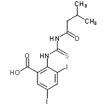 CAS#: 531536-08-0, 3,5-Diiodo-2-{[(3-Methylbutanoyl)Carbamothioyl]Amino}Benzoic Acid