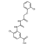 CAS 登录号：531543-15-4， 4-氯-3-({[(2-氯苯氧基)乙酰基]硫代氨基甲酰}氨基)苯甲酸