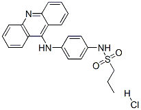 CAS 登录号：53221-84-4， N-[4-(吖啶-9-基氨基)苯基]丙烷-1-磺酰胺盐酸盐