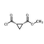 CAS 登录号：53229-56-4， 甲基(1R,2S)-2-(氯甲酰基)环丙烷羧酸酯