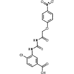 CAS#: 532432-50-1, 4-Chloro-3-({[(4-Nitrophenoxy)Acetyl]Carbamothioyl}Amino)Benzoic Acid