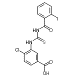 CAS 登录号：532939-58-5， 4-氯-3-{[(2-碘苯甲酰基)硫代氨基甲酰]氨基}苯甲酸