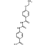 CAS 登录号：532944-33-5， 4-{[(4-乙氧基苯甲酰基)硫代氨基甲酰]氨基}苯甲酸