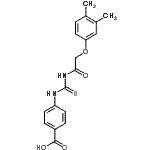 CAS 登录号：532957-21-4， 4-({[(3,4-二甲基苯氧基)乙酰基]硫代氨基甲酰}氨基)苯甲酸