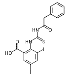CAS#: 532978-86-2, 3,5-Diiodo-2-{[(Phenylacetyl)Carbamothioyl]Amino}Benzoic Acid